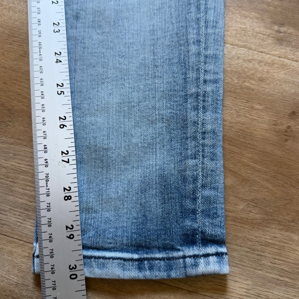 Diesel D-Amny-X Jeans Mens 27 Light Wash Blue Skinny Fit Stretch Denim 069LH - Picture 16 of 16
